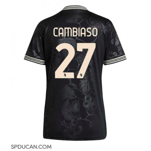 Zenski Nogometni Dres Juventus Andrea Cambiaso #27 Rezervni 2025-26 Kratak Rukav